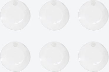 Salatteller, Ø 21 cm, Weiß, 6 Stück, Nordseeküste