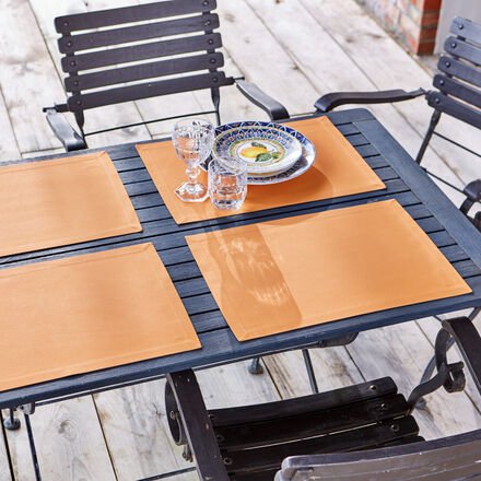 4 Stück Tischset 35 x 50 cm Terrakotta