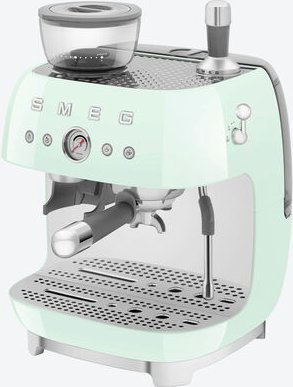 SMEG Siebträgermaschine & Kaffeemühle - 50's Retro-Style, mint, Metall/Kunststoff, 44 x 33 x 34 cm, rutschfest, 230V, 1 ...