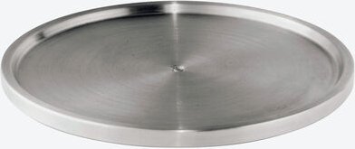 Drehbares Karussell Ø 26,5 cm - 360° drehbar, 1,5cm hoch, Edelstahl matt gebürstet, rutschfest, erhöhter Rand, ideal für...