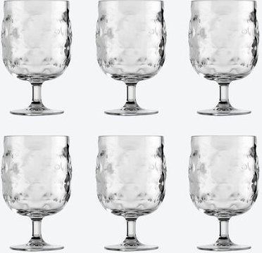 Unzerbrechliche Weingläser (6-tlg.), 360 ml - Bruchsicheres MS-Material, kratzfest, leicht & handlich, ideal für Boot, W...