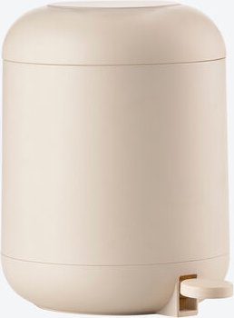 Kosmetik-Eimer mit Pedal, ABS, Natur, 4 l, 24,5/20 x26,5 cm hoch