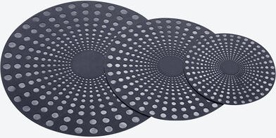 Induktionsschutz - 3er-Set, Silikon, Ø 14, 20 & 26 cm, bis 200 °C, mikrowellengeeignet, spülmaschinenfest, Schutz vor Kr...