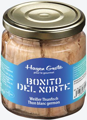Hagen Grote weißer Angelthunfisch Glas à 227 g