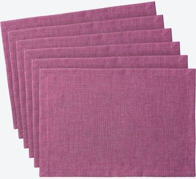 Tischsets Uni-Fleckgeschützt, 6er-Set, altrosa, 35 x 50 cm