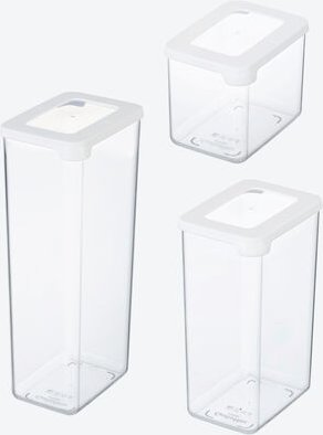 Trockenvorratsbehälter, 3-tlg. Set 0,8 l, 1,6 l + 2,25 l