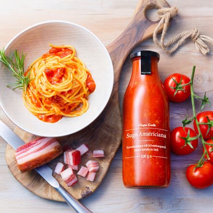 Hagen Grote Tomatensauce Amatriciana, 500 g-Glas, rein natürliche Zutaten