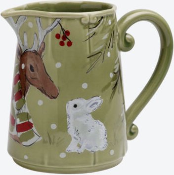 Thumbnail - Krug Lustige Hirsche, grün, 22 x 14 x 18 cm, 1,8 l