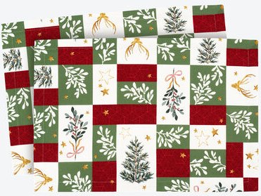 Tischset Kästchen 2 Stück, 35 x 50 cm