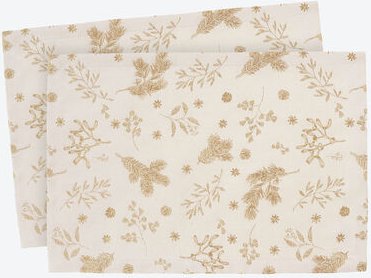 2er-Set Tischset Zweige, 35 x 50 cm