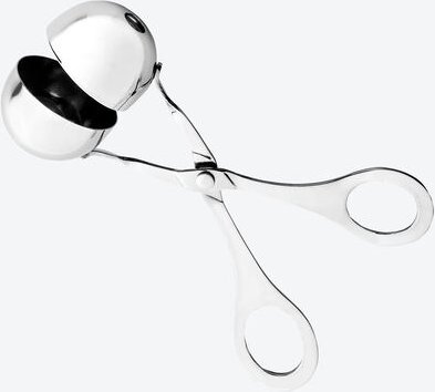 Bällchenzange medium - Edelstahl, 16 cm lang, spülmaschinenfest, formt gleichmäßige Fleischbällchen - ergonomische Form,...