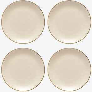 Salat- & Dessertteller Tiere natur Ø 21 cm 4 Stück