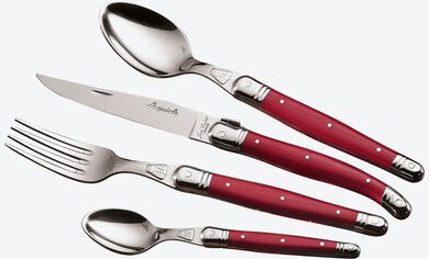 Laguiole Besteck rot ,4-teilig