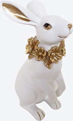 Hase mit Kranz, Höhe 19 cm