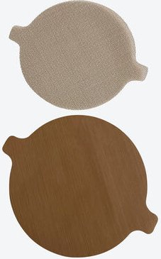 Airfryer Dauerbackmatte 2-tlg. - Teflon®, rund, zuschneidbar, Ø 23,5 & 25,5 cm, antihaft, bis 260 °C, wiederverwendbar, ...