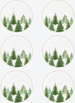 Dessert-/Salatteller, ø 19 cm, 6 Stück