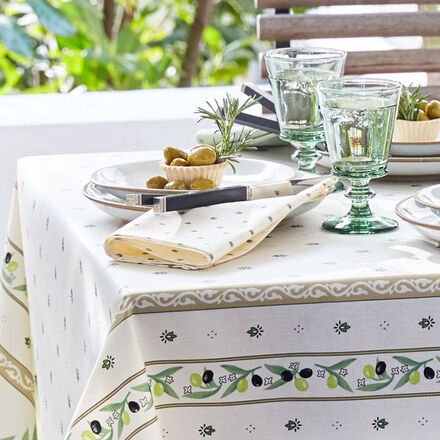 Servietten, 4 Stück, 45 x 45 cm, ecru