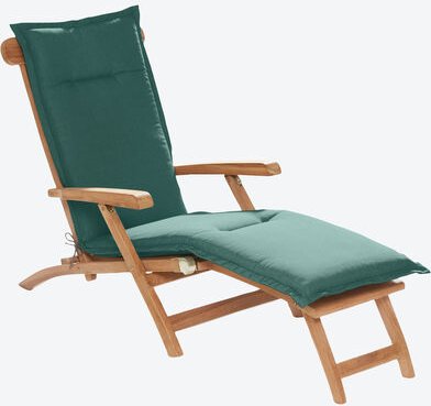 Auflage für Deck Chair, dunkelgrün, 198 x 46 x 8 cm
