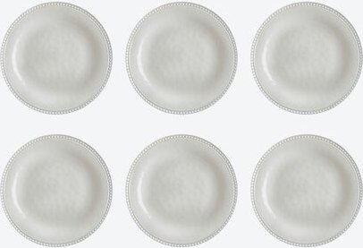 Bruchsicheres Melamin Essteller-Set (6-tlg.), Ø 27 cm, spülmaschinenfest, BPA-frei, leicht, Keramik-Optik, ideal für Cam...