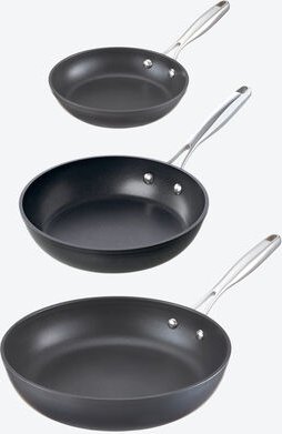 3-tlg. Pfannenset - Ø 20, 24, 28 cm, backofenfest bis 250 °C, für alle Herdarten inkl. Induktion, Aluminium, Teflon®-Pla...