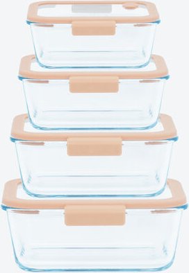 Thumbnail - Vakuumier-Set - Akku-Vakuumpumpe, 4 Vakuumdosen Borosilikatglas (460ml-1,9l), temperaturstabil, spülmaschinenfest, hält ...