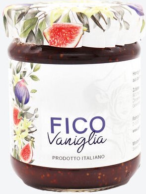 Feigen-Vanille-Aufstrich 250 g - 80 % Fruchtanteil, aus sizilianischen Feigen & echter Vanille, aromatisch, fruchtig, id...