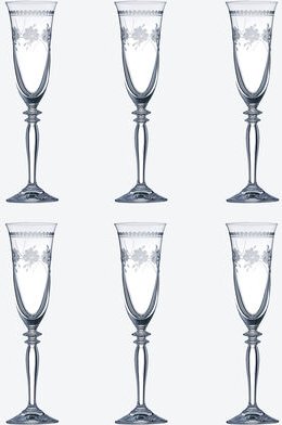 Thumbnail - Blumenranke Sektglas, 160 ml, 6er Set