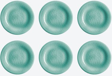 Bruchsicheres Melamin Dessertteller-Set (6-tlg.), Ø 21,5 cm - Spülmaschinenfest, BPA-frei, Keramik-Optik, ideal für Camp...
