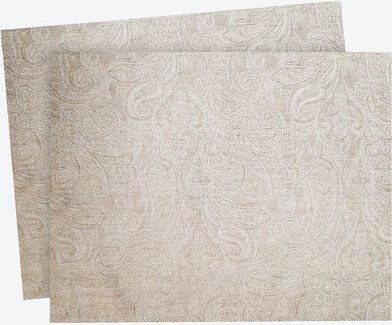 2er-Set Tischsets Jaquard Classic, 40 x 50 cm, Farbe: creme, mit Fleckschutz