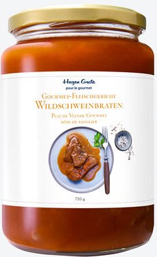 Wildschweinbraten, 1 Glas, 720 g, Fleischanteil (42 %), für 2-4 Personen