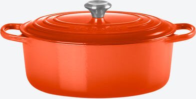 Le Creuset Gusseisen-Bräter oval 4,2 l - 31 x 17 cm, emailliert, für alle Herdarten inkl. Induktion, bis 260 °C ofenfest...