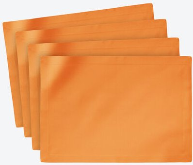 4er-Set Uni Outdoor-Tischsets, 35 x 50 cm, orange