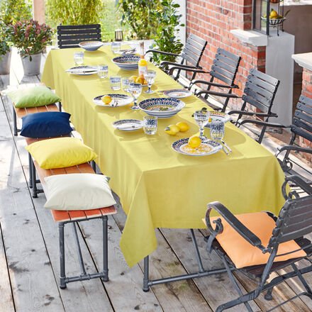 Tischdecke gelb, Ø 140 cm