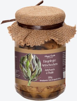 eingelegte Artischocken 1 Glas à 330 g