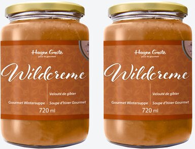 Wildcremesuppe, 2 x 720 ml, Eigenmarke