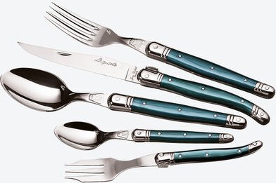 Laguiole Besteck grün, 24-teilig
