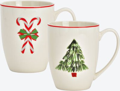 Weihnachts-Tassen, 2er-Set, je 350 ml