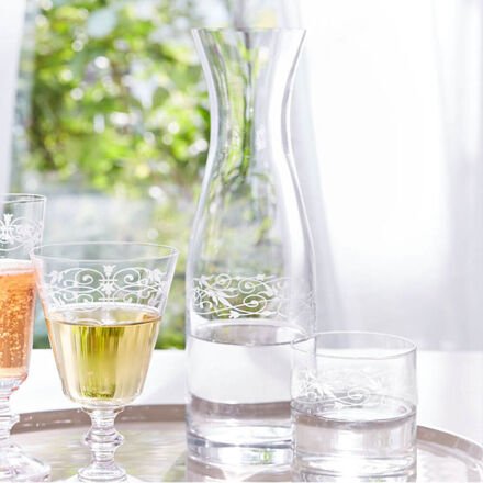 Karaffe Versailles, 1 l, 28 cm hoch, Kristallglas, Spülmaschinenfest