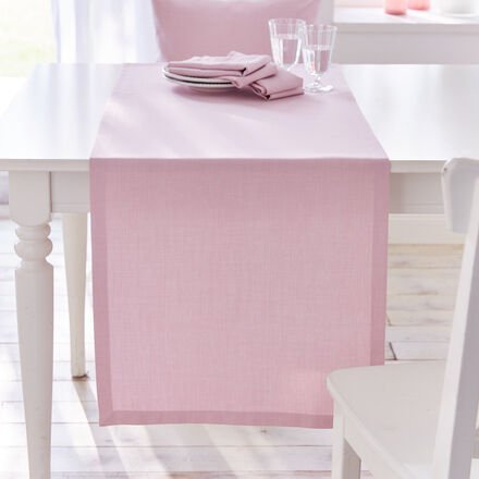 Tischläufer Uni-Fleckgeschützt, 50 x 140 cm, rosa