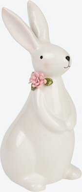 Osterhase stehend, Weiß, 11 x 10 x 23 cm