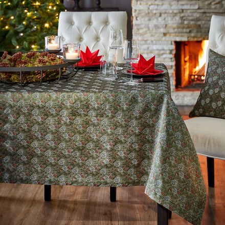Tischdecke Tannenzapfen, 130 x 230 cm