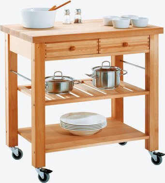 Landhaustisch ohne Weidenkörbe, 90 x 60 cm, 46 kg