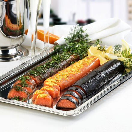 Thumbnail - Geräucherte Zitronen-Lachs Rückenfilets 450 g