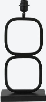 Lampenfuss, eckig, Schwarz