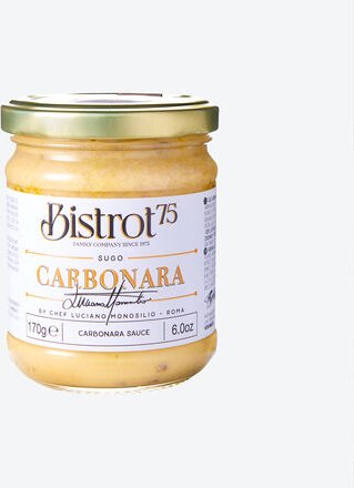 Carbonara-Sauce, 170 g, servierfertig, mit Guanciale-Speck (30%), handwerklich gefertigt