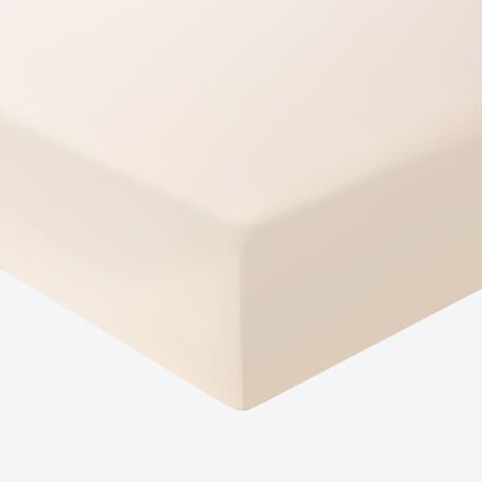 Soft-Jersey-Spannbetttuch, 150 x 200 cm, Beige