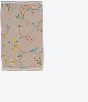 Gästetuch Little Flower, Khaki, 30 x 50 cm