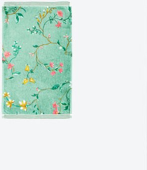 Gästetuch Little Flower, Hellgrün, 30 x 50 cm