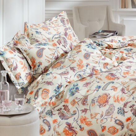 Bettbezug Klassik-Floral, 155 x 220 cm, flieder