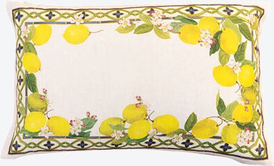 Kissenhülle Sonnenblumen auf Leinen, 40 x 60 cm